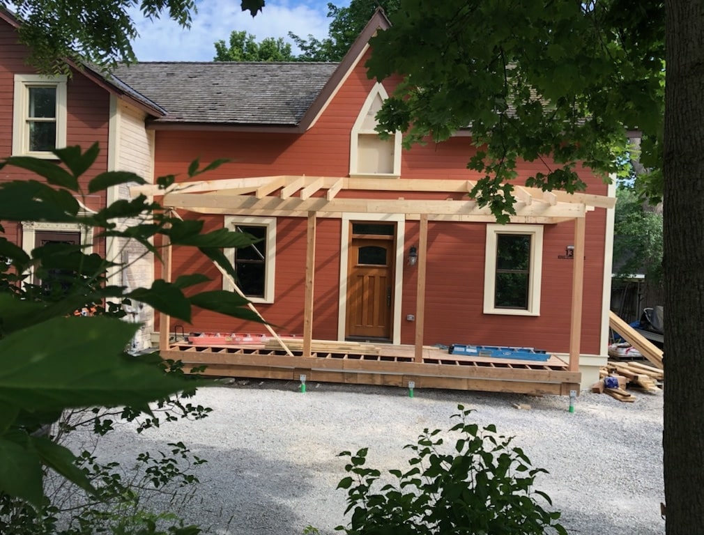 Victorian Porch Build - Framing nearly done