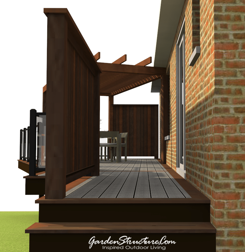 deck with pergola Barrie