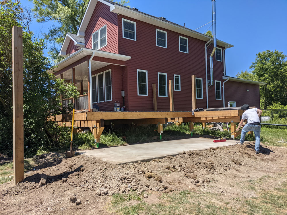 Wasaga Beach Deck under construction