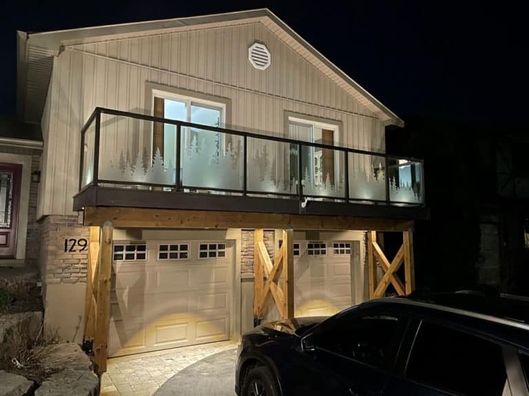 Final Shots Deck over garage doors