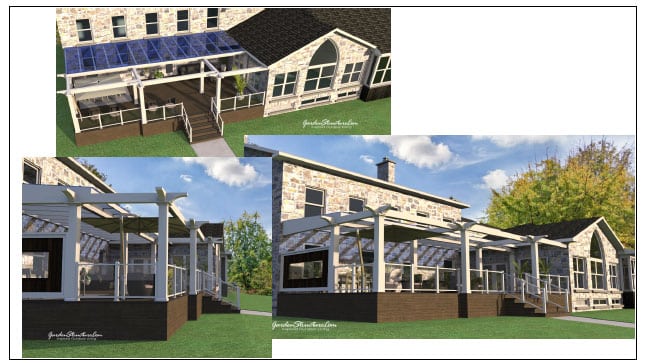 deck designs photorealistic