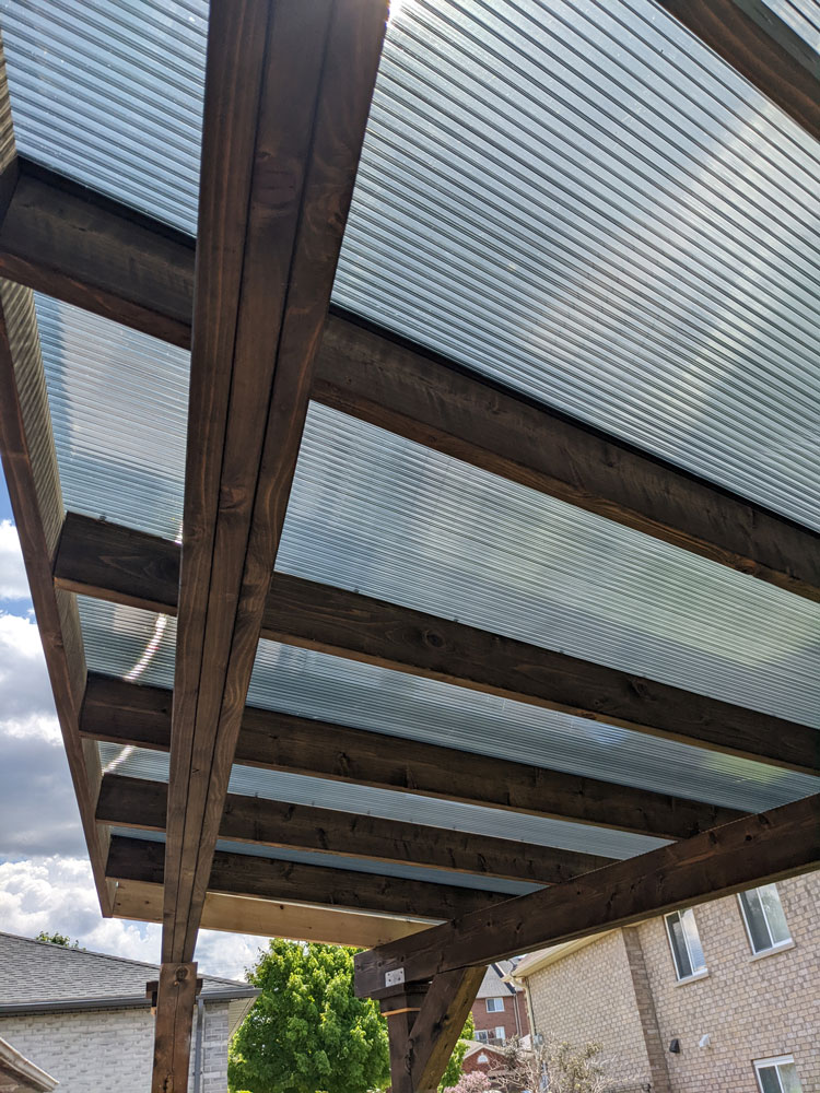 Polycarbonate greenhouse roof Barrie