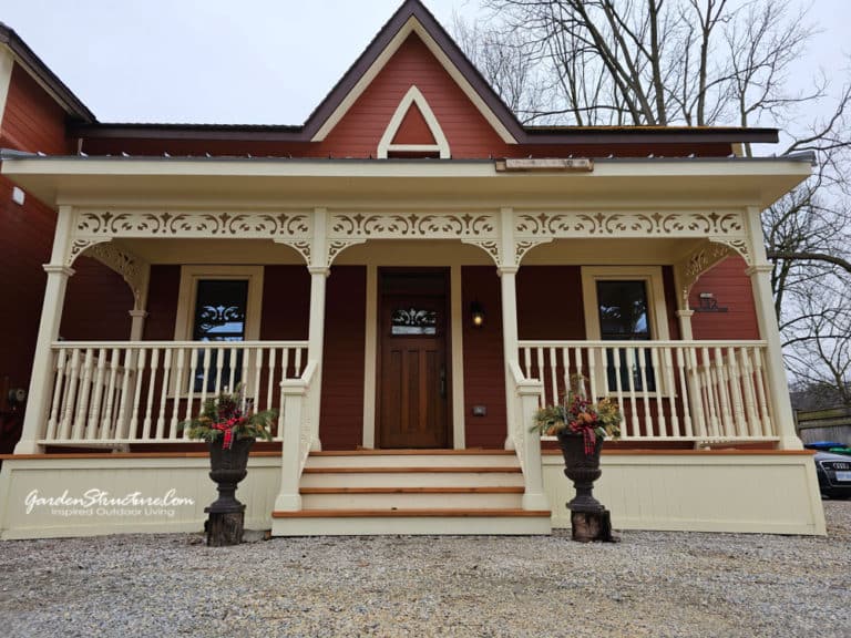 gorgeous Design Build porch in Caledon